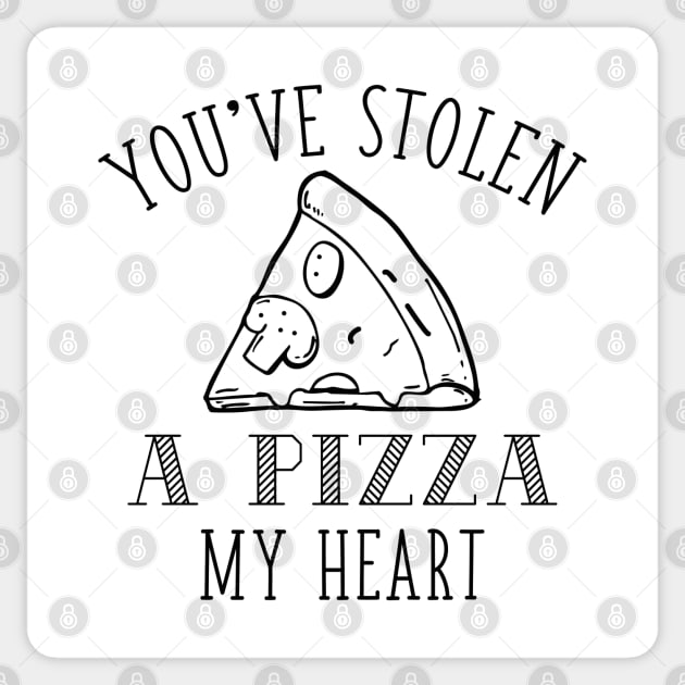 A Pizza My Heart Sticker by LuckyFoxDesigns